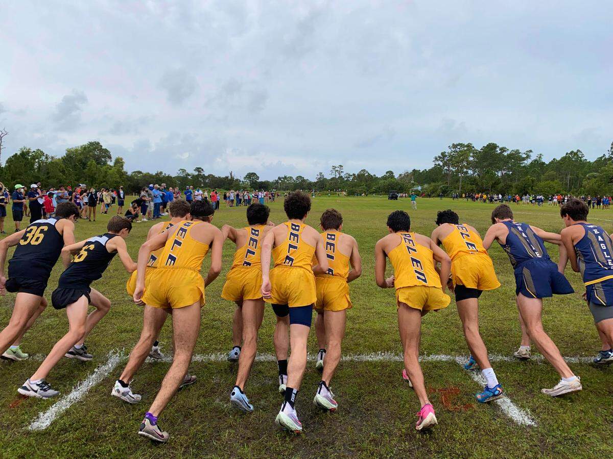 The Belen cross country team.