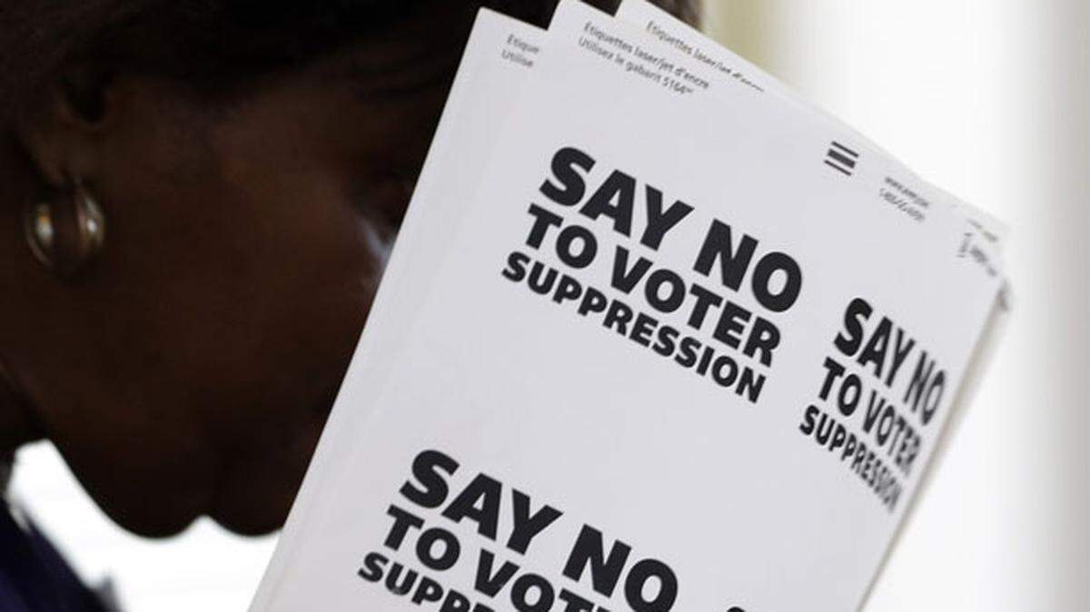 Voter-suppression laws by several Republican-led legislatures could flip states that went for Joe Biden in 2020 to a GOP presidential candidate in 2024.