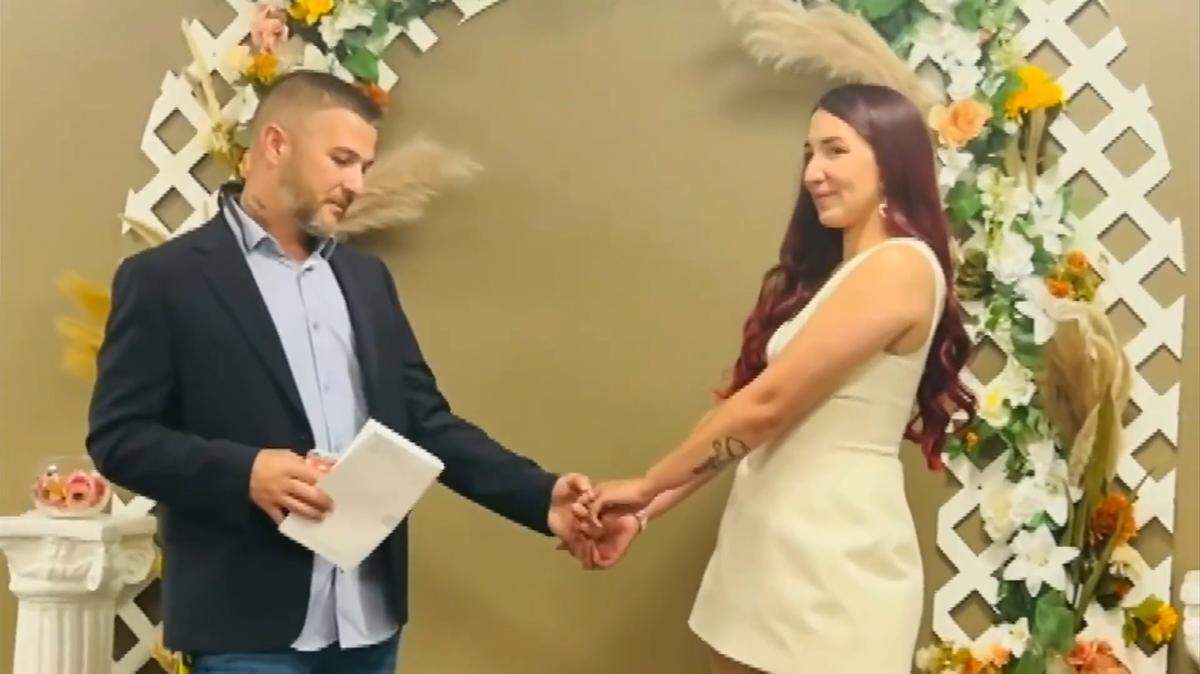 Brandon Garrison and Gabriela Lozano Sousa wed on April 17, 2025, two days before her humanitarian-parole status ended. They thought the marriage would allow them to begin the process of adjusting her immigration status.