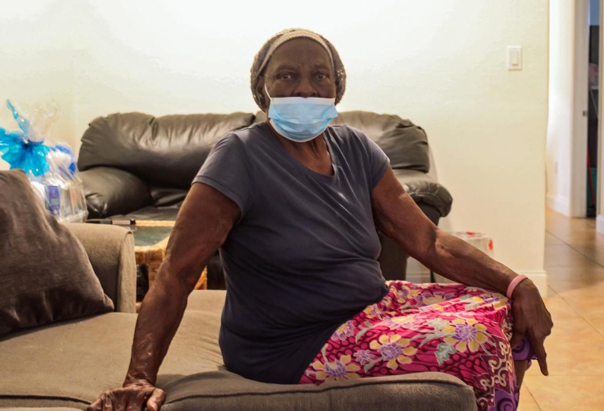 Juanita Williams lives in an apartment far from her church and the house she lived in most of her life before it was ruined by fire.