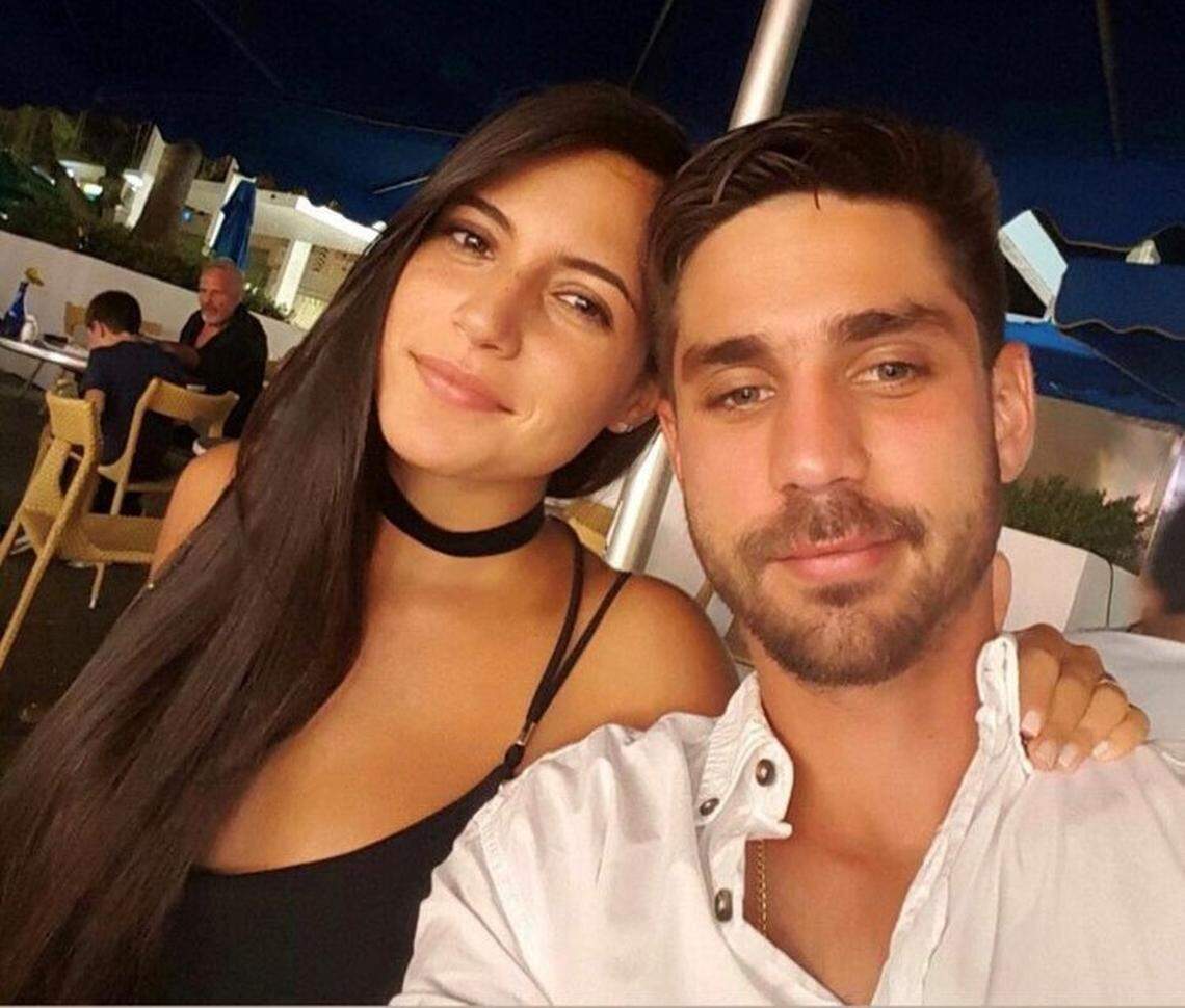 Nicky Langesfeld, whose family is from Argentina, and Luis Sadovnic, one of three former Venezuelan classmates, are missing in the Surfside condo collapse. They were recently married.