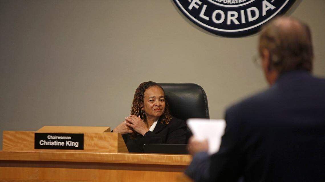 District 5 Commissioner Christine King during the Miami City Commission meeting at Miami City Hall on Thursday, Jan. 22, 2026.