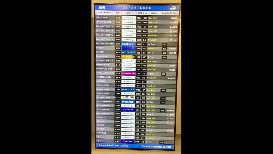 Flights delayed after plane crash at Miami International Airport. How to check yours