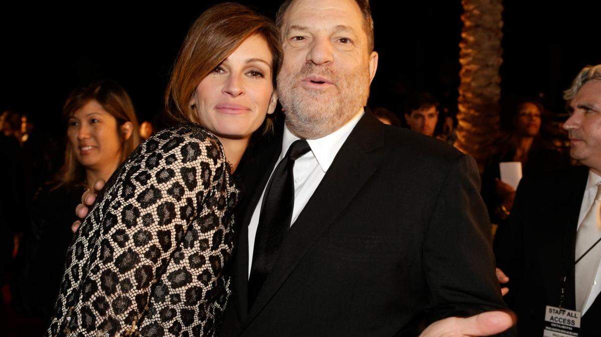In October 2017, The New York Times published its report on the film producer Harvey Weinstein, pictured with actress Julia Roberts, and his alleged assaults on women.