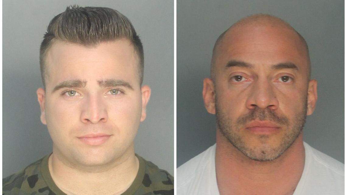 Hialeah Police Officers Ernesto Arias-Martinez and Armando Perez have been charged with official misconduct and falsifying public records.
