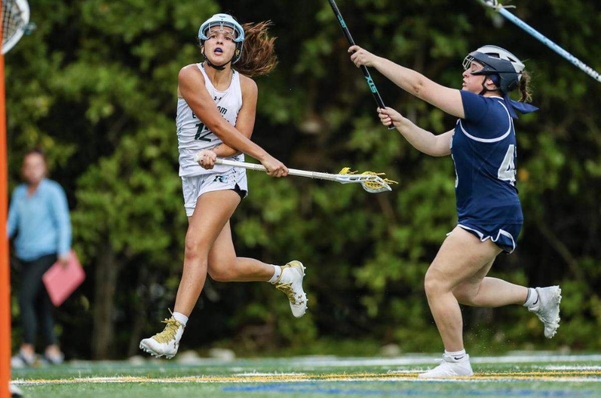 Ransom Everglades coach Kiersten Mulvey, a former college lacrosse player from New Jersey, returns standouts such as junior Helaina Harris and senior Sophia Antezana (No. 12, above).