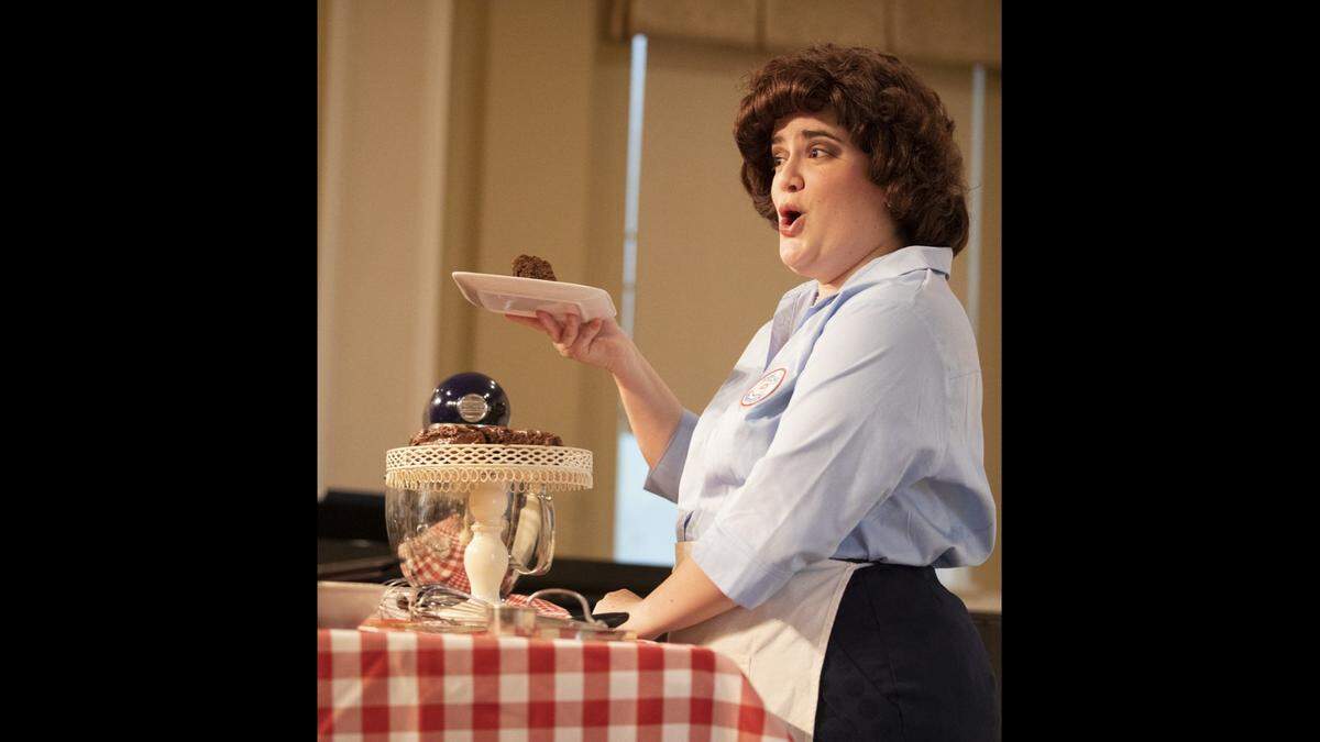 Erika Vasallo stars as Julia Childs in Lee Hoiby’s one-act opera “Bon Appetit!” and will bake a chocolate cake at the upcoming Orchestra Miami Spring Fundraiser.