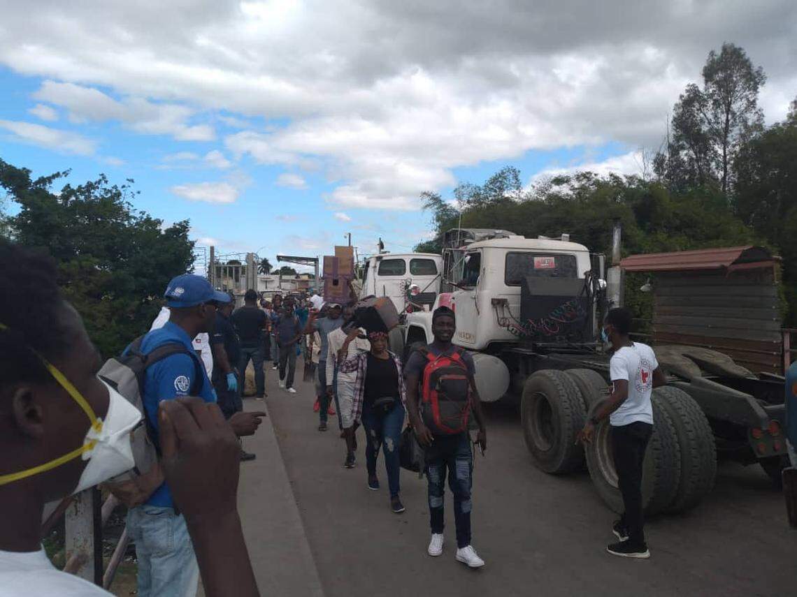 Thousands of Haitians have fled the Dominican Republic in the last several weeks due to the coronavirus. An employee with the International Organization for Migration tracks the movement at the Ouanaminthe-Dajabón border in northeast Haiti where they are screened for the virus, despite the border’s closure. Thousands of others are crossing undetected along the 225-mile frontier.