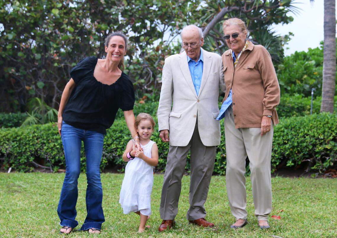 Graciela Cattarossi, her daughter Stella and Graciela’s parents Gino and Graciela Cattarossi. Not pictured is Graciela’s sister Andrea, who was visiting her family at Champlain Towers when the Surfside condo crumbled.