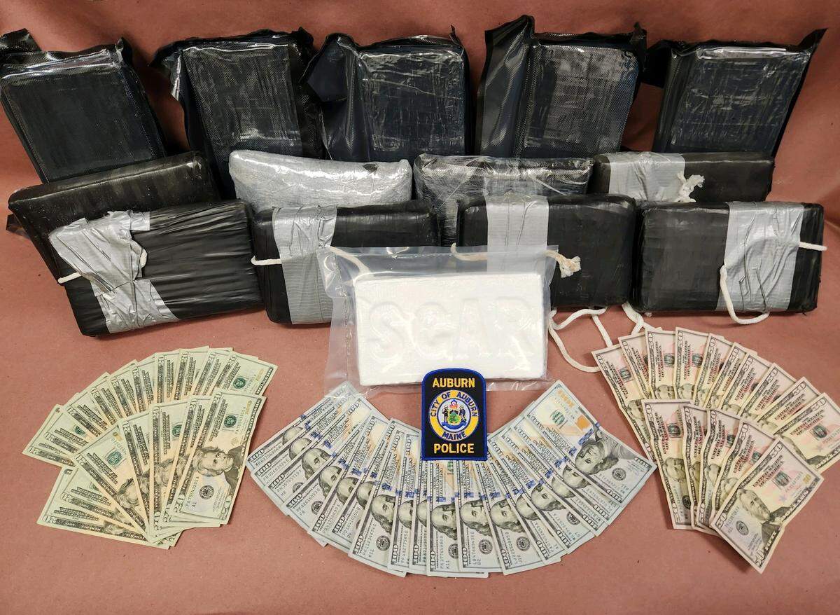 Fentanyl found inside the shipment on April 28, according to Auburn police.