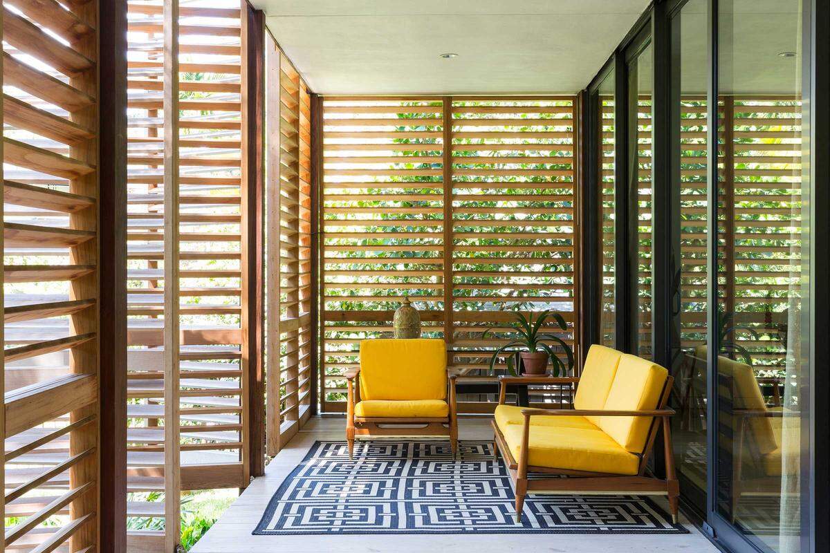 Porch on the Brillhart House in Miami.