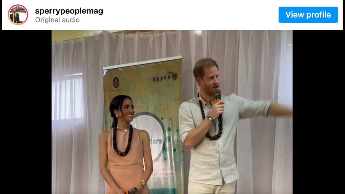 Prince Harry and Meghan Markle are opening up about their children as they visit Abuja, Nigeria.