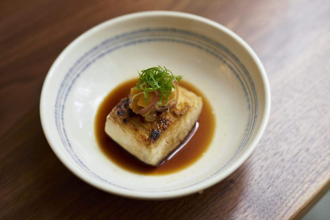 Walu Walu (yellowtail in ponzu) is one of the best parts of the Miami Spice menu at Uchi in Wynwood.