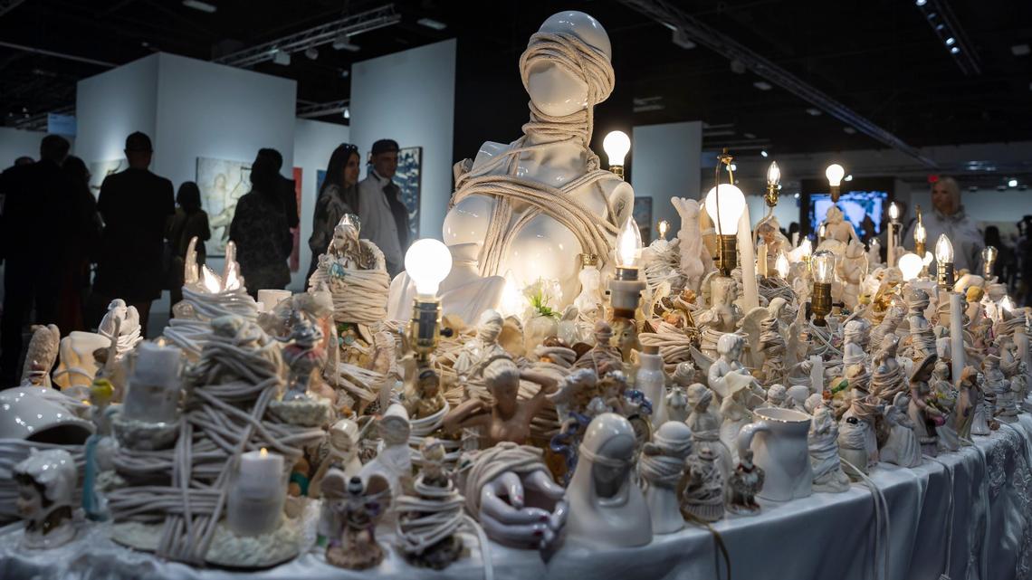 Works by artists from Miami’s Fountainhead residency are all around Art Week fairs