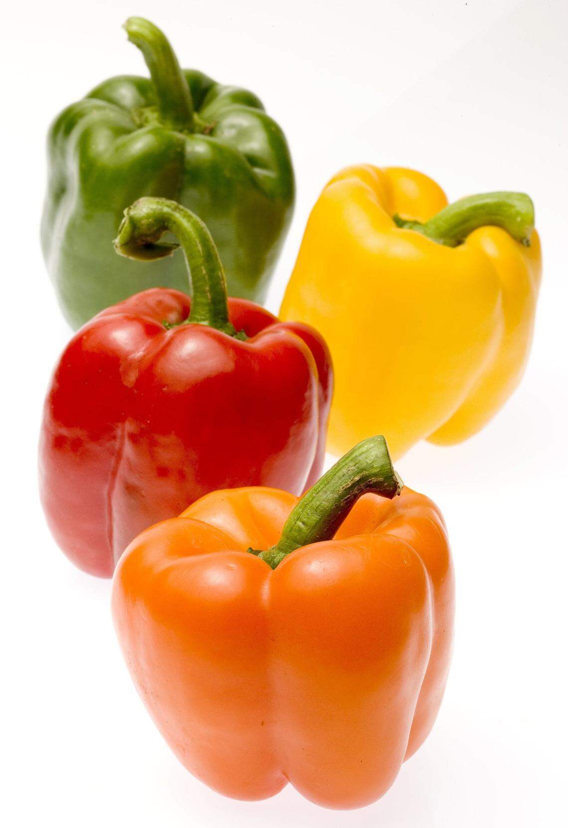 Yellow, orange and red peppers are anti-inflammatory, boost your immune system and are good for the eyes and skin. And red bell peppers have lycopene, a powerful antioxidant associated with a reduced rate of cancer.