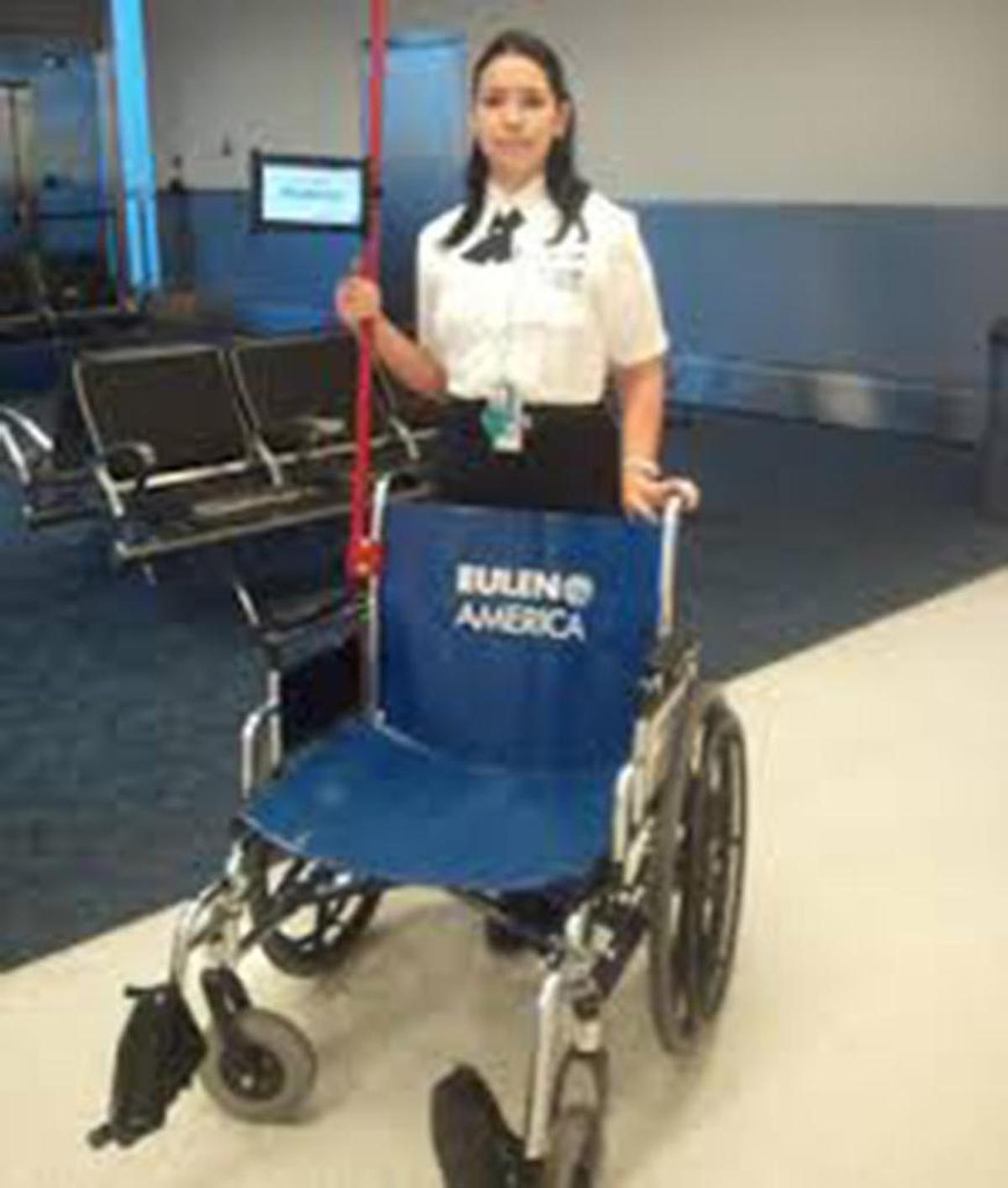 At MIA, Eulen employees wearing uniforms with Eulen America emblems provide services for American Airlines, Delta Air Lines, Air France and others, including charter lines.