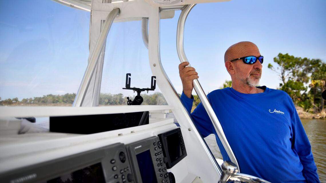 Bill Phillips, a Yankeetown fishing guide, believes sea-level rise and climate change are affecting his catch. Fisheries are an important economic engine in the area.