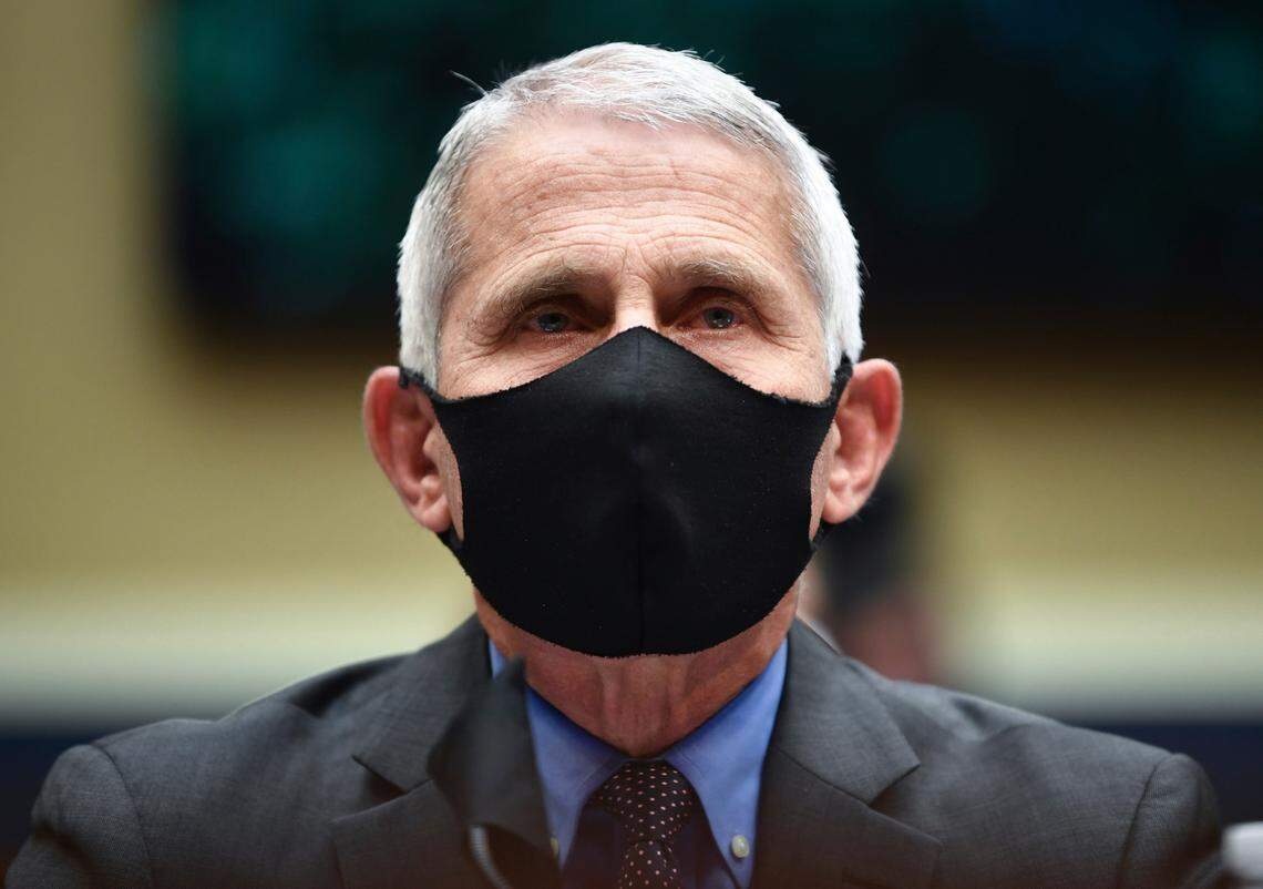Director of the National Institute of Allergy and Infectious Diseases Dr. Anthony Fauci&nbsp;wears a face mask as he waits to testify before a House Committee on Energy and Commerce on the Trump administration’s response to the COVID-19 pandemic on Capitol Hill in Washington on Tuesday, June 23, 2020. (Kevin Dietsch/Pool via AP)
