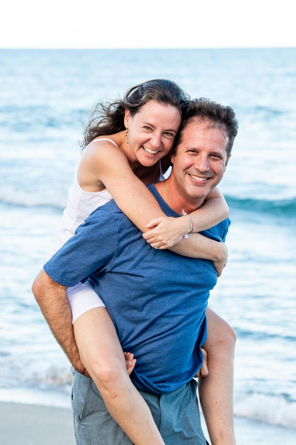 Dr. Candice Sareli, vice president and chief medical research officer at Memorial Healthcare System, with her husband, Dr. Aharon (Ari) Sareli, Memorial’s chief of critical care medicine, overseeing the ICUs at four Memorial hospitals in Broward.