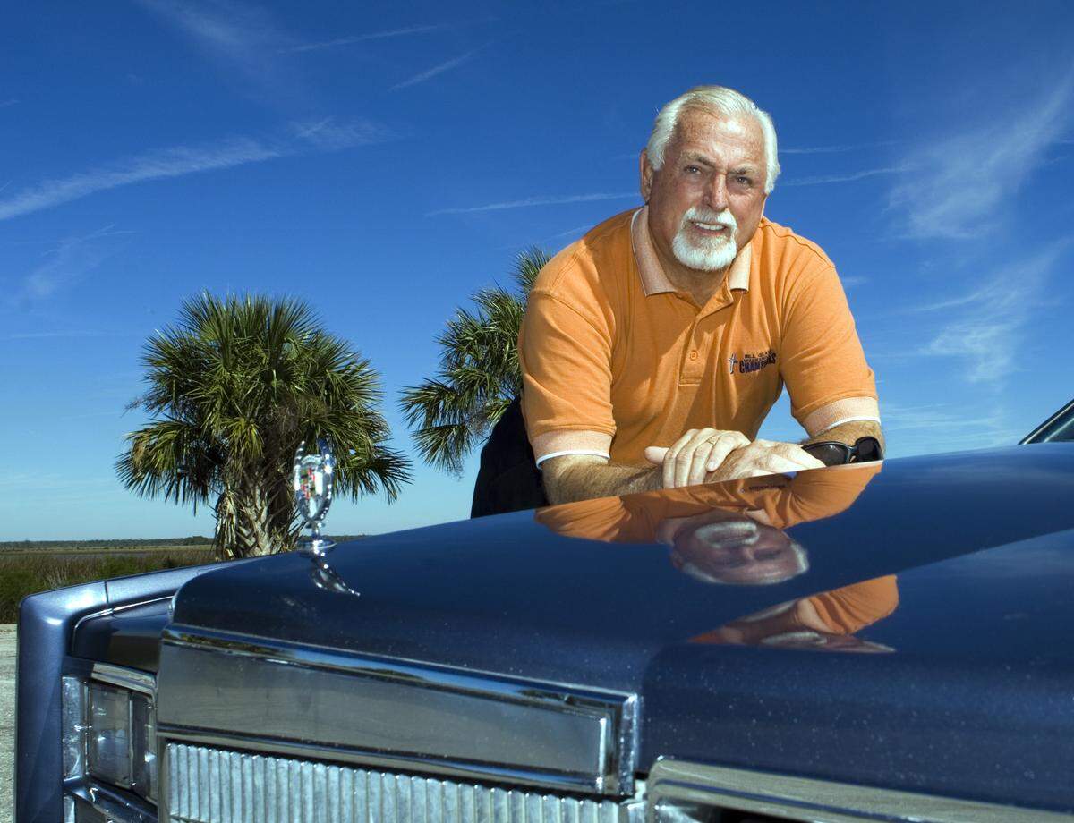 Jack Murphy, also known as “Murph the Surf” leans on his prized 1984 cadiallac Feb. 1, 2006 near his home in Crystal River, Fla. Murphy, now 66, became famous as a surfer in the early 1960s but fell into a fast crowd and soon became an international celebrity by breaking into the American Museum of Natural History and stealing the world’s biggest sapphire, the Star of India, among other gems. After 19 years in prison on murder and armed robbery convictions, he was released and now spends much of his time as international director for Champions for Life, a prison ministry.