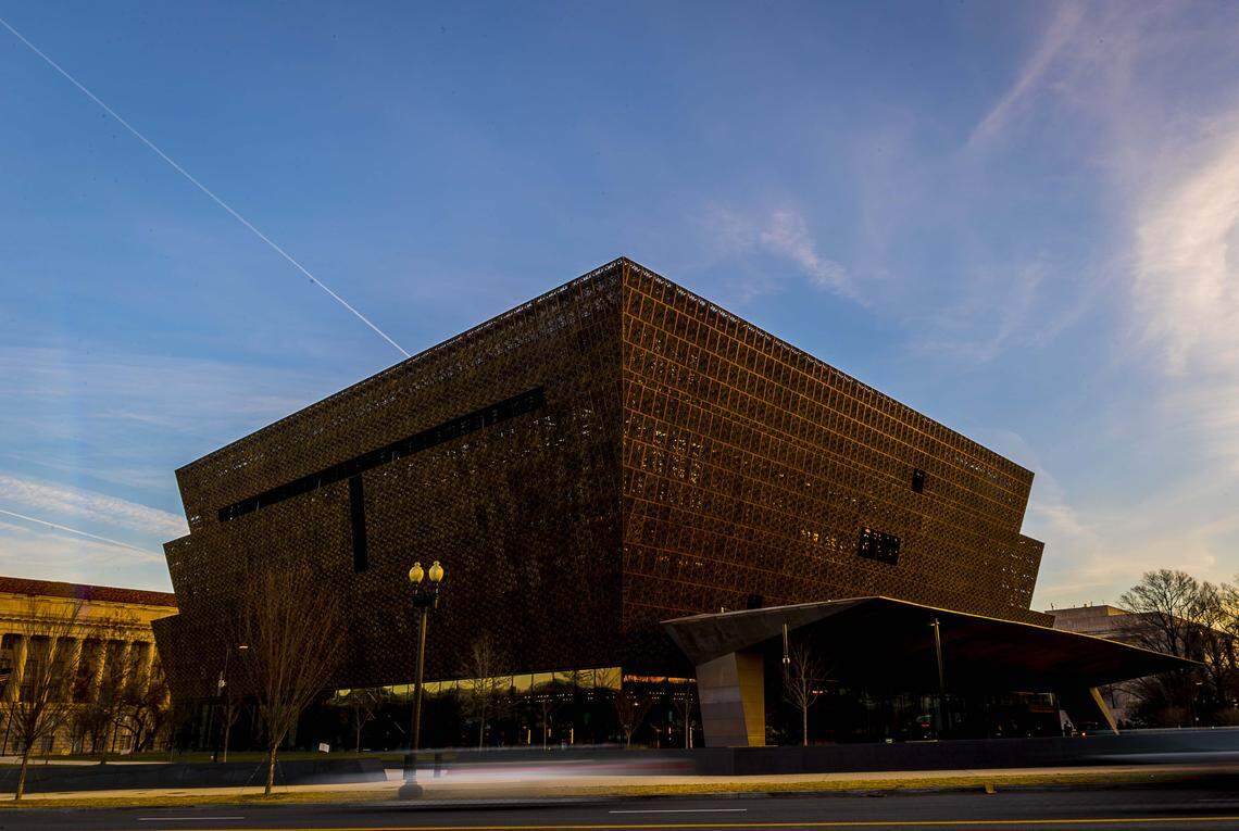 Jan 13, 2017; Washington, DC, USA; Facing the rising sun, the National Museum of African American History and Culture. Mandatory Credit: Jarrad Henderson-USA TODAY Network
