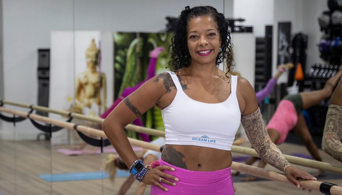 Joanah 'Canela' Bodero en el estudio Ocean Life de Miami Beach.