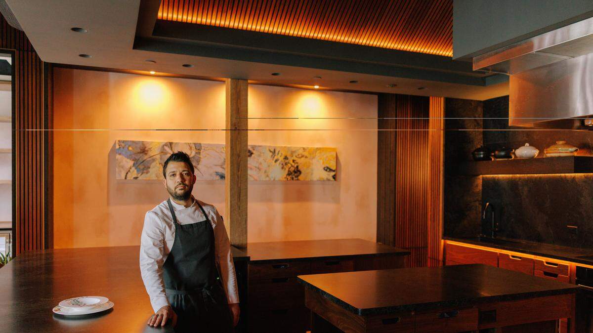 Chef Osmel González, formerly of the Michelin-starred EntreNos in Miami Shores, at the new Emelina restaurant in West Palm Beach, which serves reimagined Cuban cuisine.