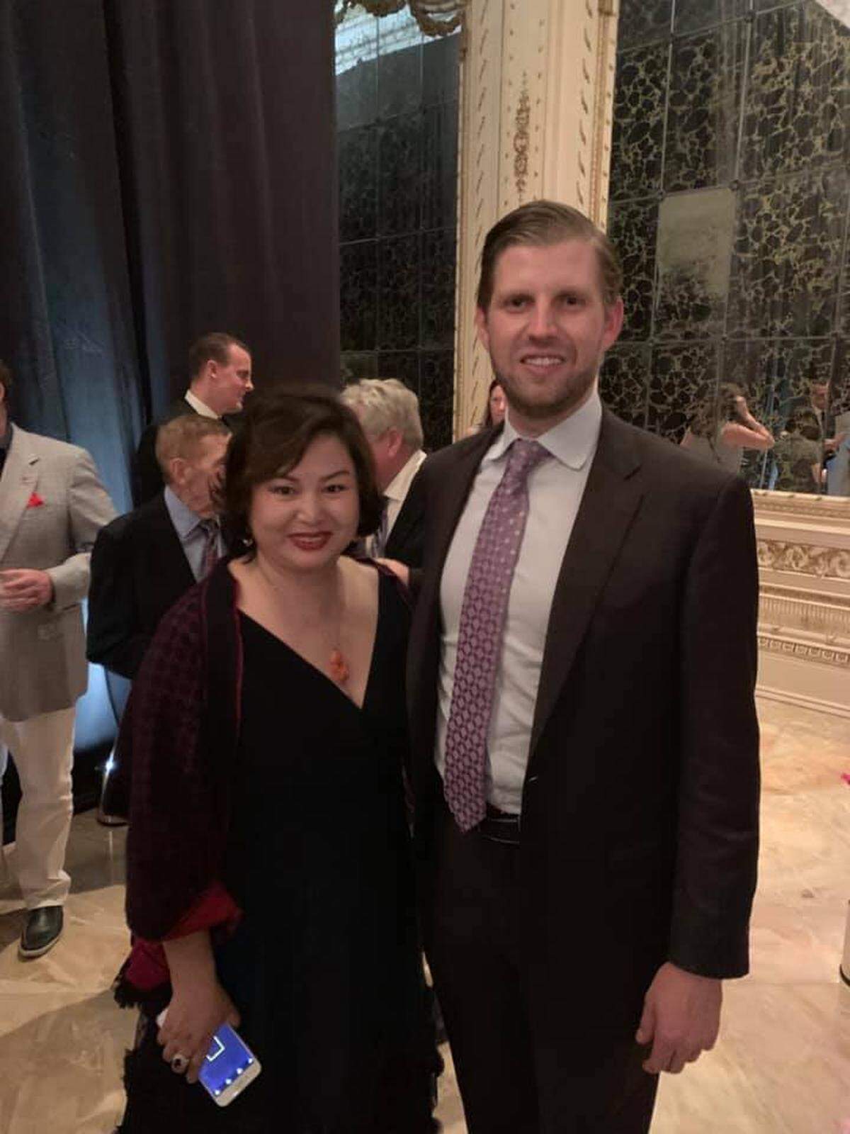 Cindy Yang met Eric Trump at Mar-a-Lago in 2019.