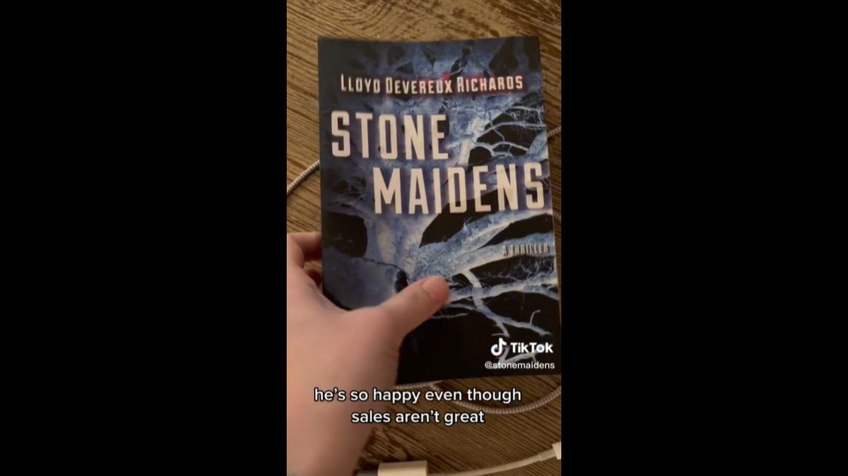 Lloyd Devereux Richards spent 14 years writing debut thriller novel, “Stone Maidens,” and 11 years without sales.