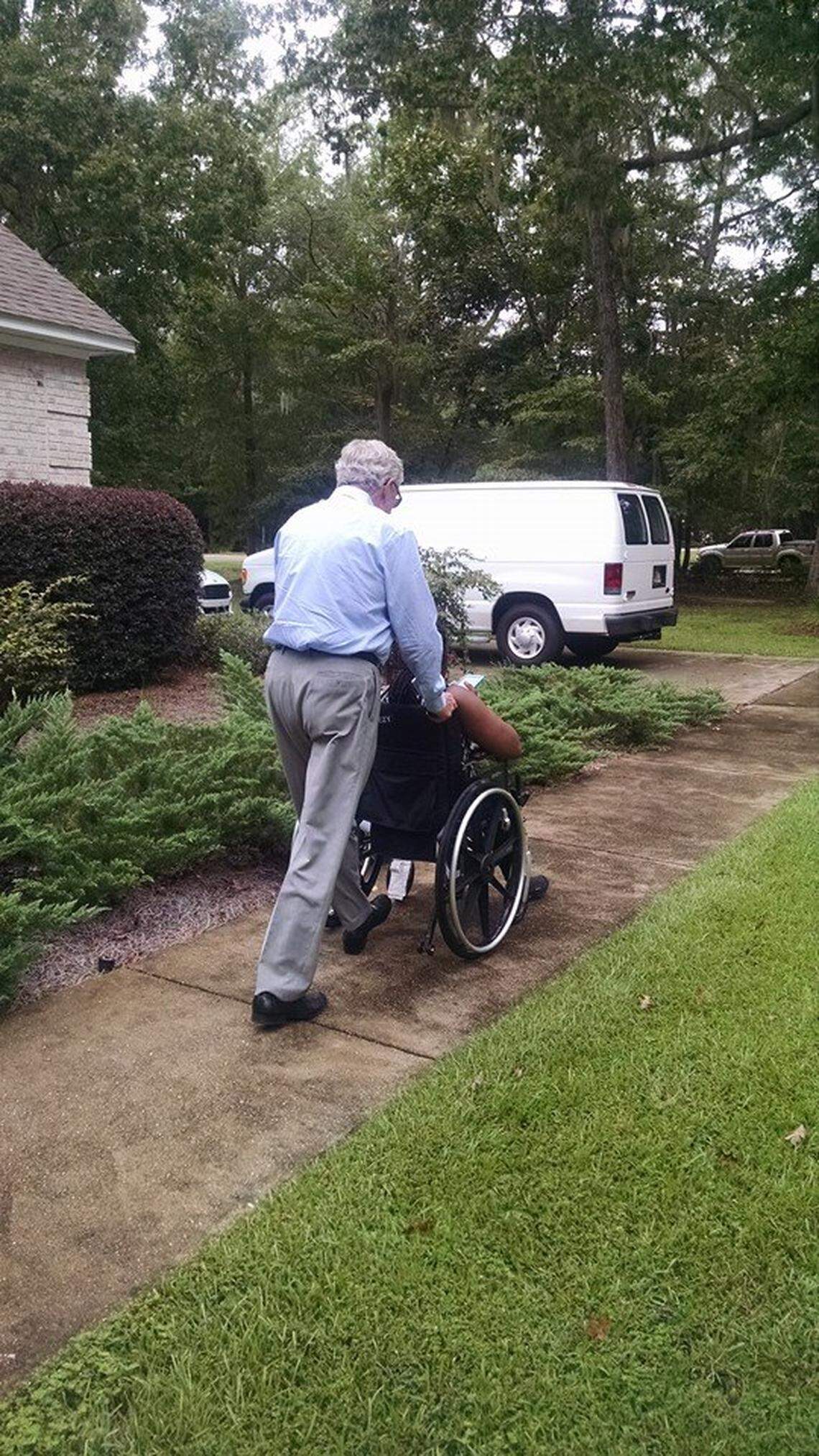 George Sheldon heavily lobbied lawmakers to approve an $18.2 million, record-setting claims bill — a grant of state dollars — to help a Palm Beach County girl who suffered profound brain damage when she was a toddler in a savage beating after state child abuse investigators failed to protect her. Later adopted into a caring family, Marissa Amora was sometimes visited by Sheldon at their Panhandle home.  Said Dawn Amora: ‘She is now 19.  This was taken when she was about 17.  He never forgot her.  She kept a place in his heart, I think.’