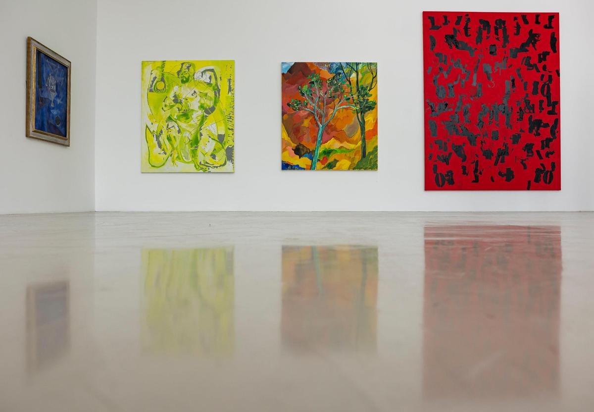 Paintings that that were owned by Rosa de la Cruz are on display at the de la Cruz Collection on Monday, April 8, 2024, in Miami, Florida. Christies’s will begin selling works from De la Cruz’s collection in May.