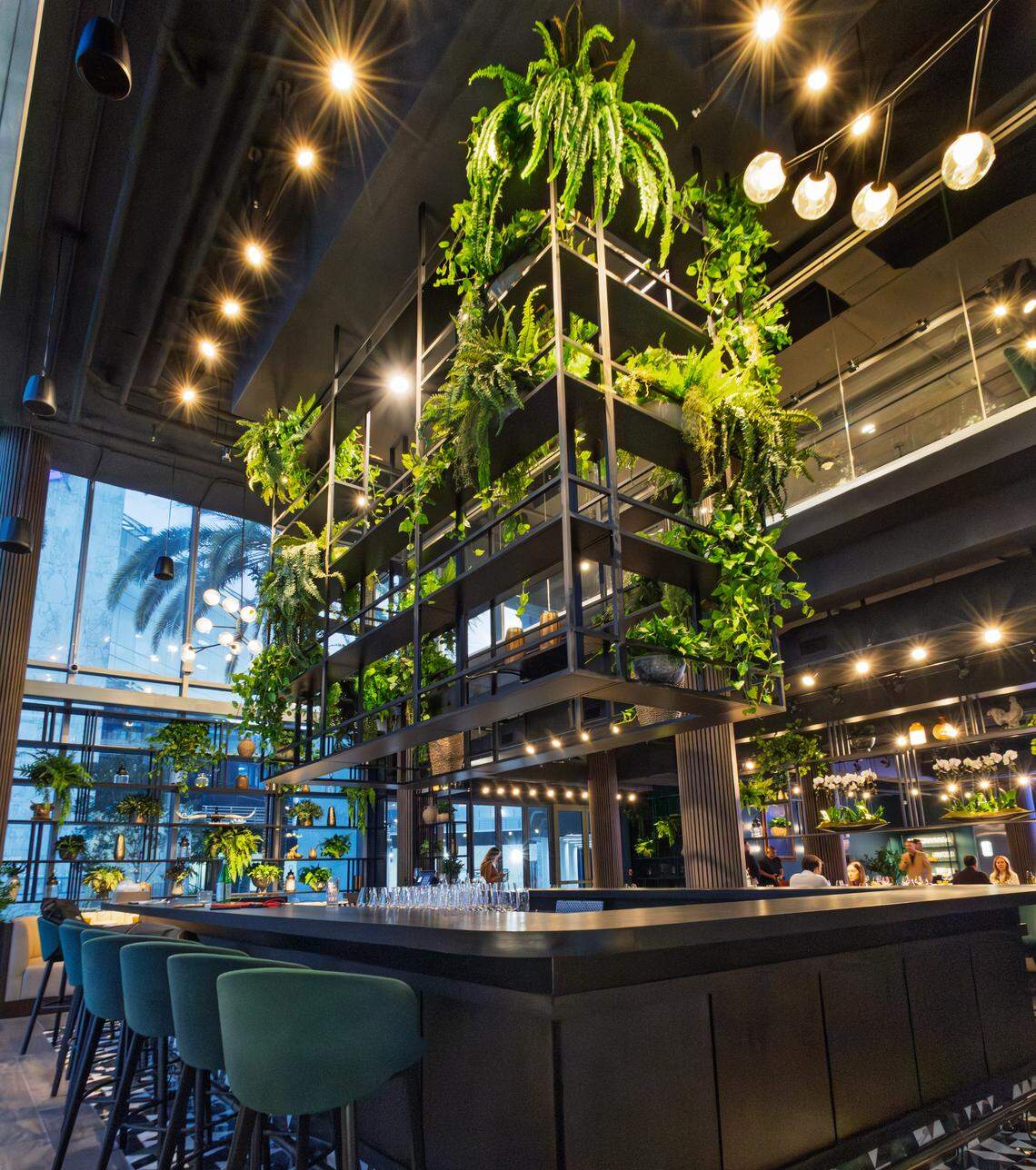 The bar at Hereford Grill in Miami.