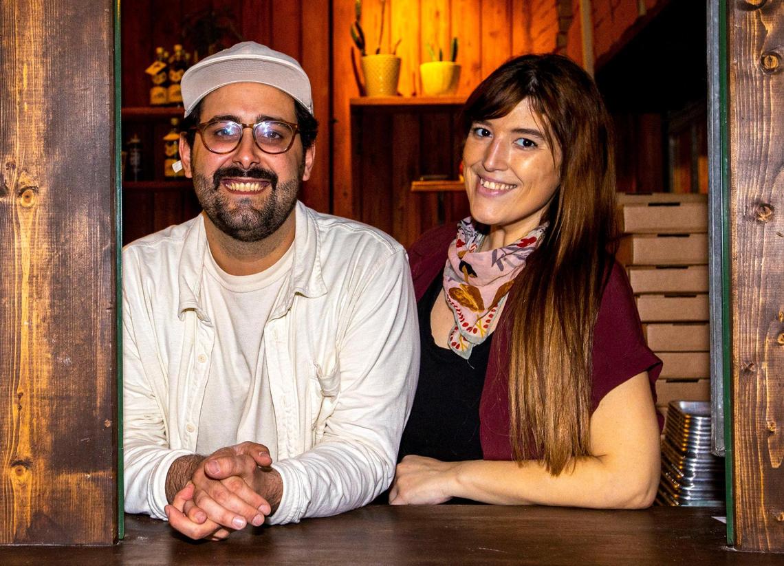 Founders Greg Tetzner and Jackie Richie of Old Greg’s Pizza restaurant launched the brick and mortar establishment during the COVID-19 pandemic after baking pies out of their home and becoming a viral hit.