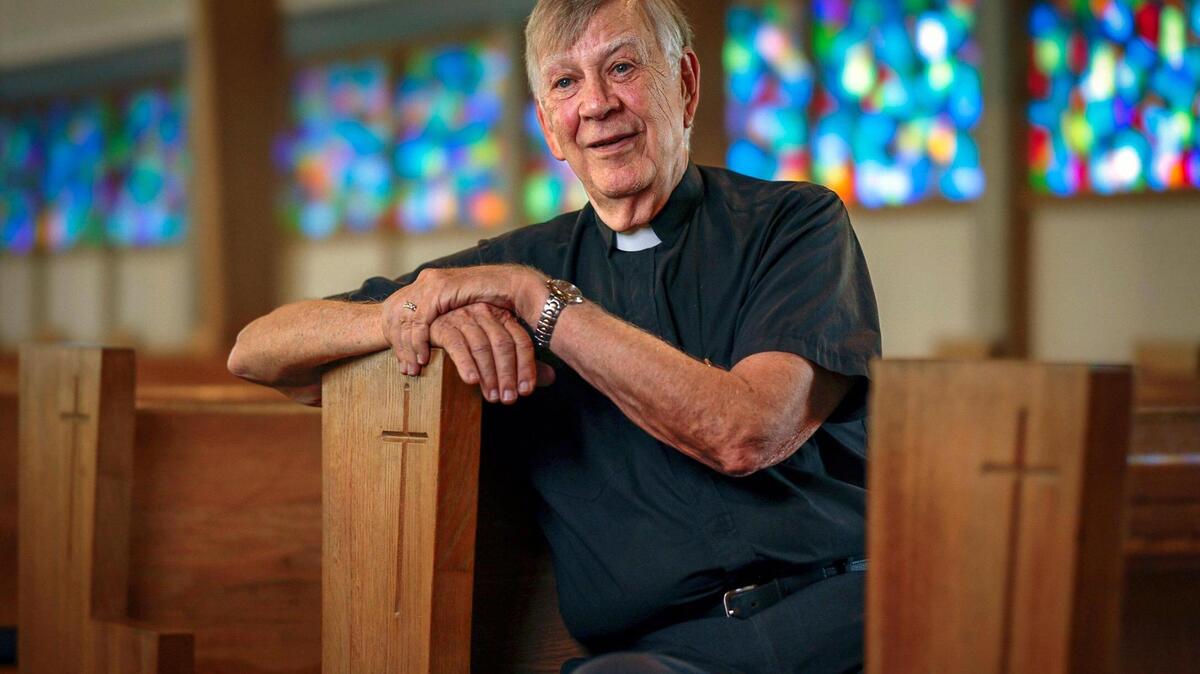 Pastor Terry Danger, 78, is retiring this June after serving 37 years as Reverend of St. John’s Lutheran Church in Hollywood, Florida on Friday, June 20, 2025.