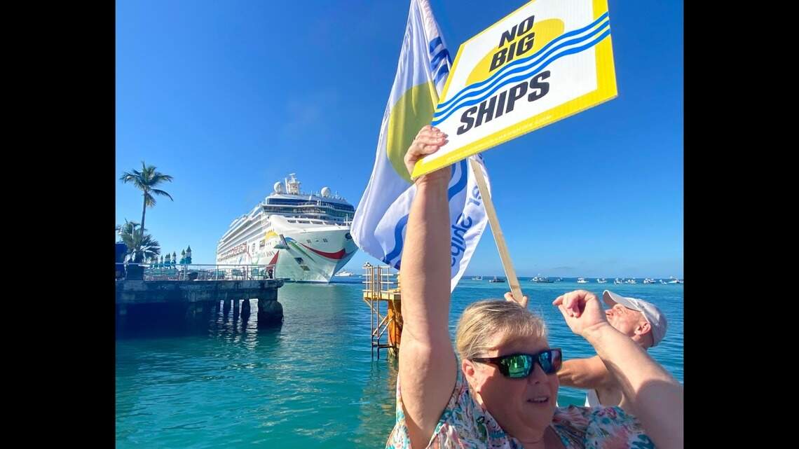 Key West residents protest arrival of large cruise ship | Miami Herald