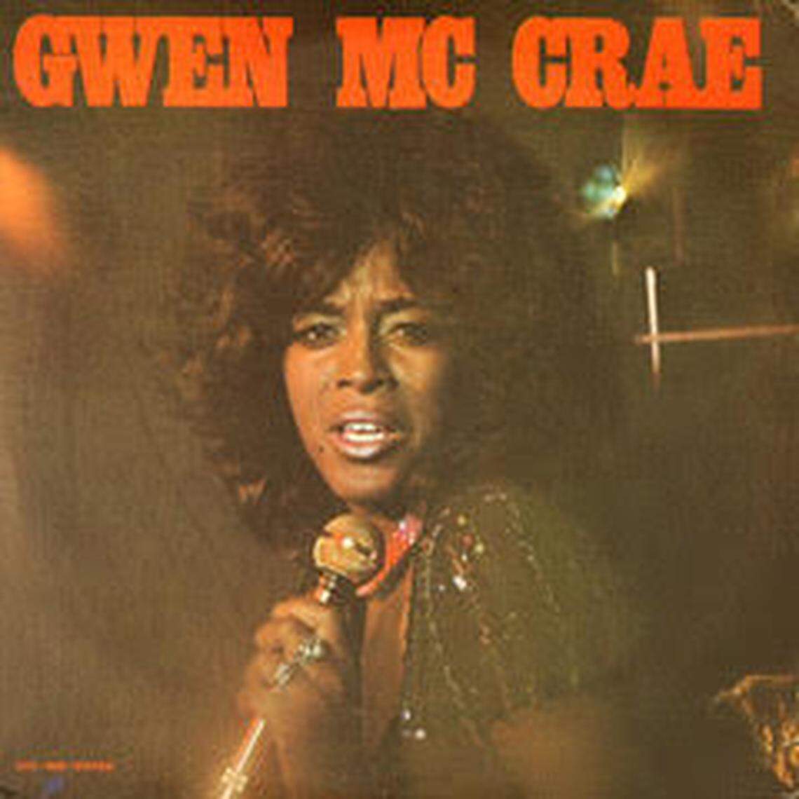 Gwen McCrae’s 1974 self-titled album from the TK studios in Miami featured contributions from husband George, Harry Casey and Steve Alaimo.
