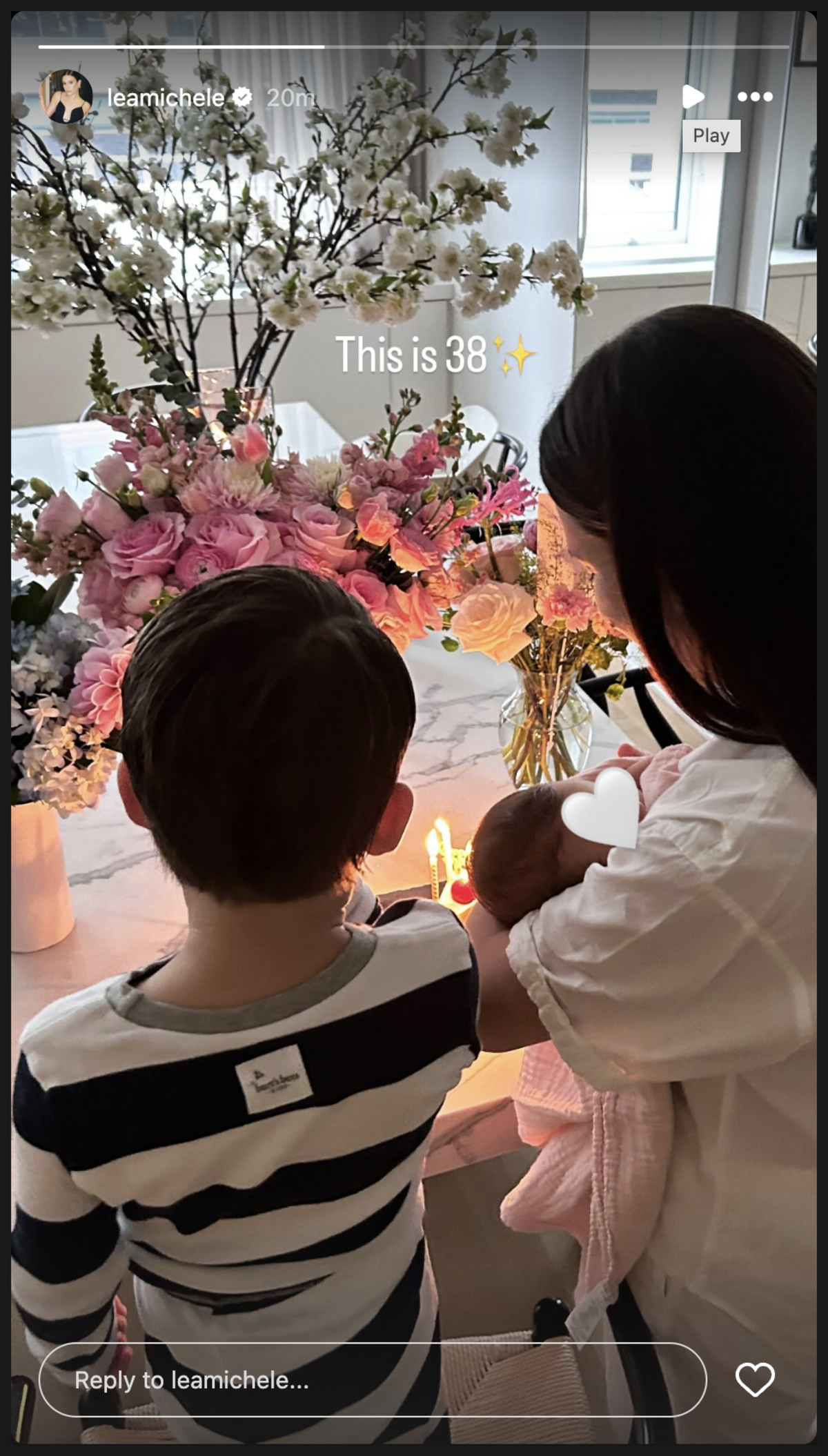 Lea Michele is celebrating her 38th birthday as a mom of two.