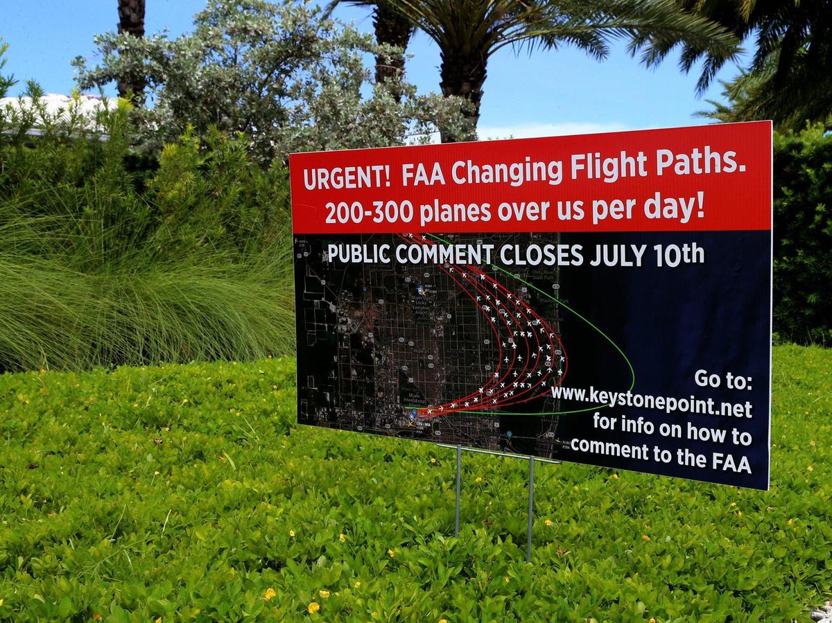 Residents at Keystone neighborhood in North Miami are leading a campaign against a Federal Aviation Administration plan to roll out a program to modernize air traffic. Residents allege that the program would make their homes unlivable due to aircraft noise and pollution on Thursday July 02, 2020.