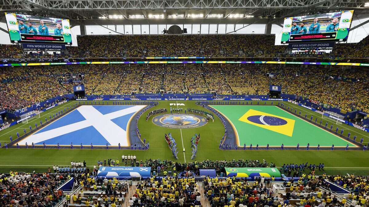 Opening ceremony for Scotland and Brazil at the World Cup Group C soccer match at Hard Rock Stadium (Miami Stadium) on Wednesday, June 24, 2026, in Miami Gardens, Fla.