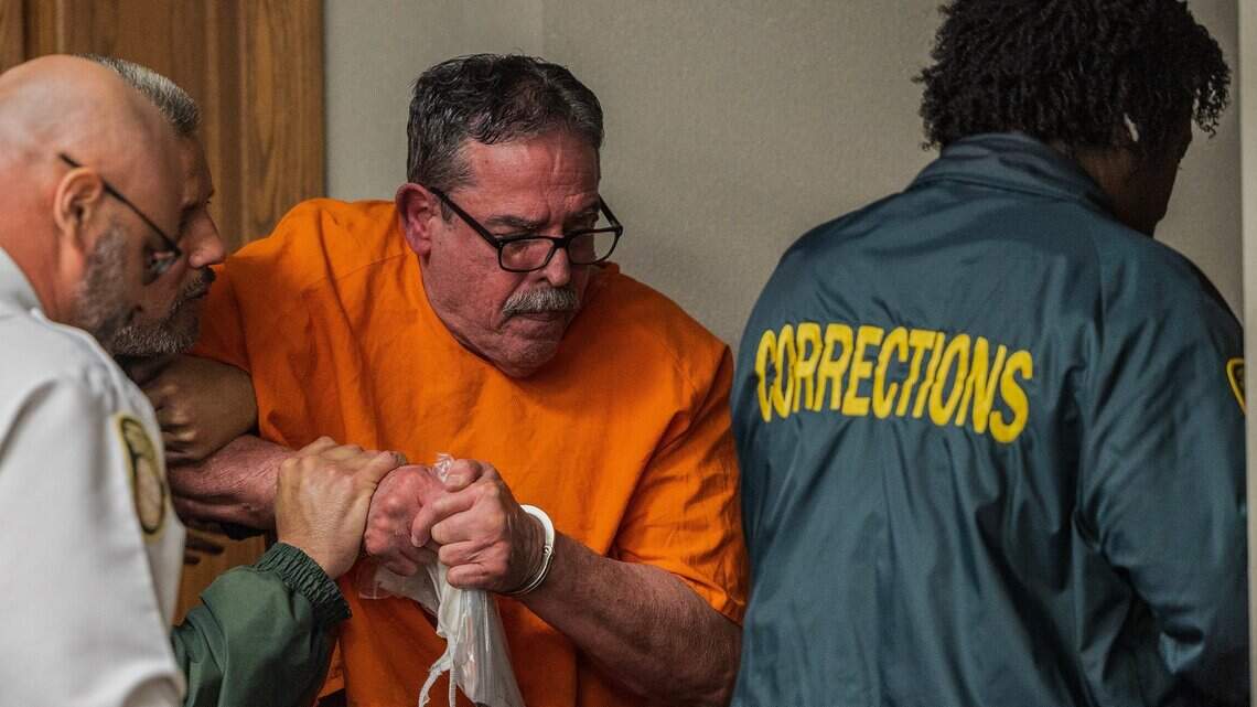 Man who terrorized neighbors explodes at wife of victim during sentencing. He got life
