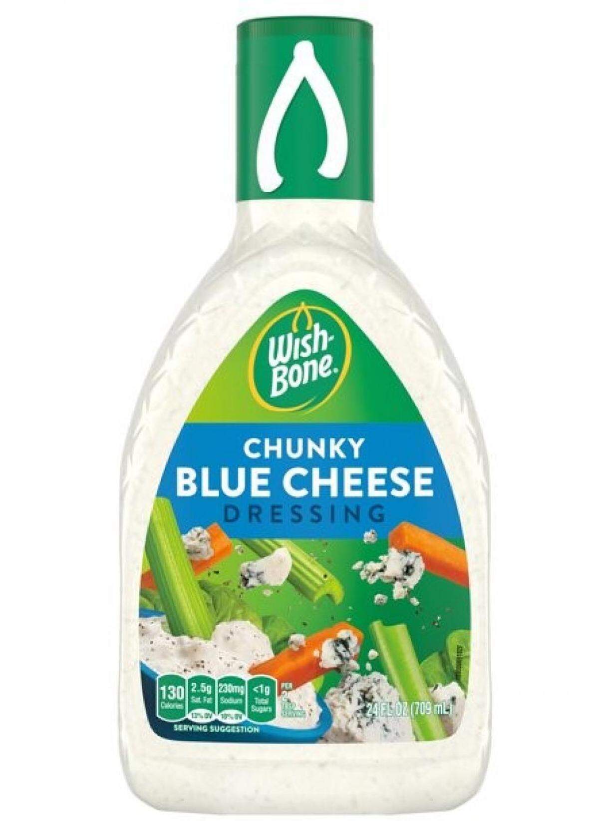 Wish-Bone Chunky Blue Cheese salad dressing in a 24-ounce bottle