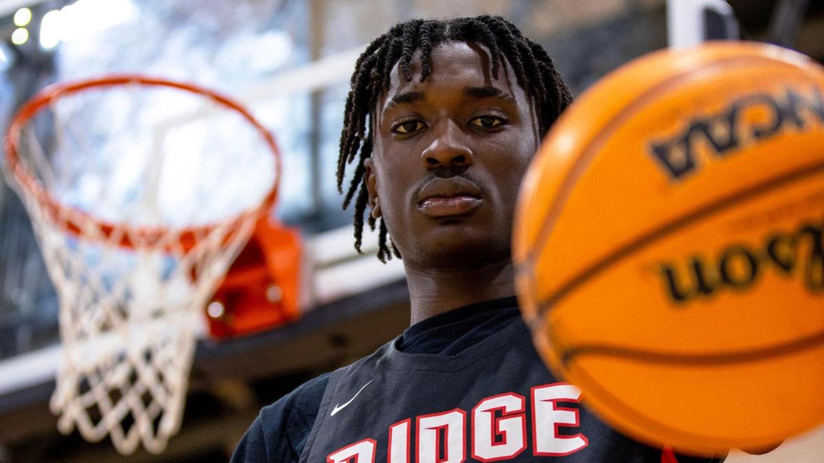 Spartans guard Koree Cotton strikes a pose for a portrait inside the gym at Miami Southridge High in Miami, Florida, on Friday, January 6, 2023.