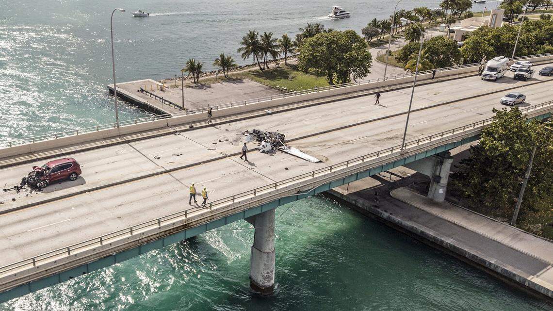 Photo Gallery: Plane crash Haulover bridge