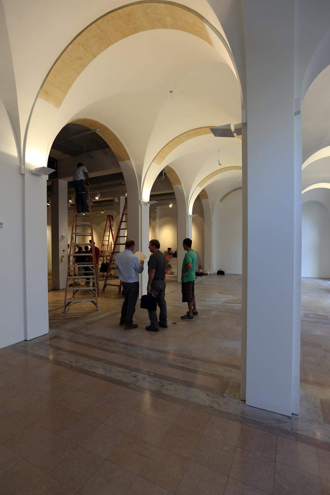 Allan Shulman, president of the Miami chapter of the AIA back in Nov. 21, 2013, overseeing renovations of the 1912 post office in downtown Miami, a long neglected gem, which the nonprofit converted into a center for design and architecture.