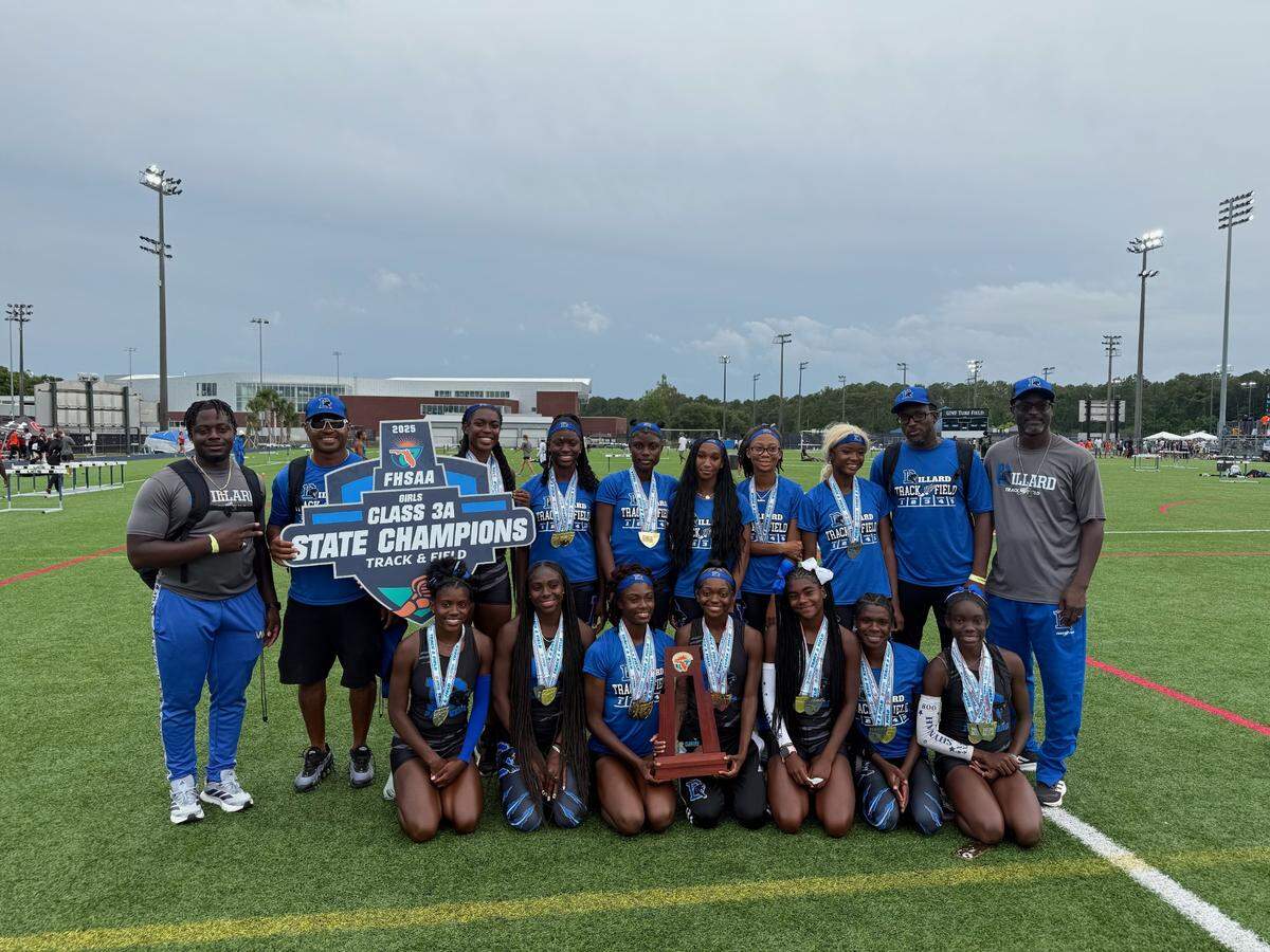 The Dillard girls’ track and field team secured its second consecutive Class 3A state championship on Saturday at Hodges Stadium at the University of North Florida in Jacksonville, Fla.