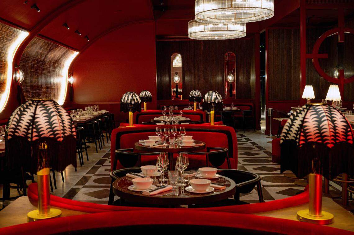 The interior of Mimi’s Chinese restaurant in Miami Beach.