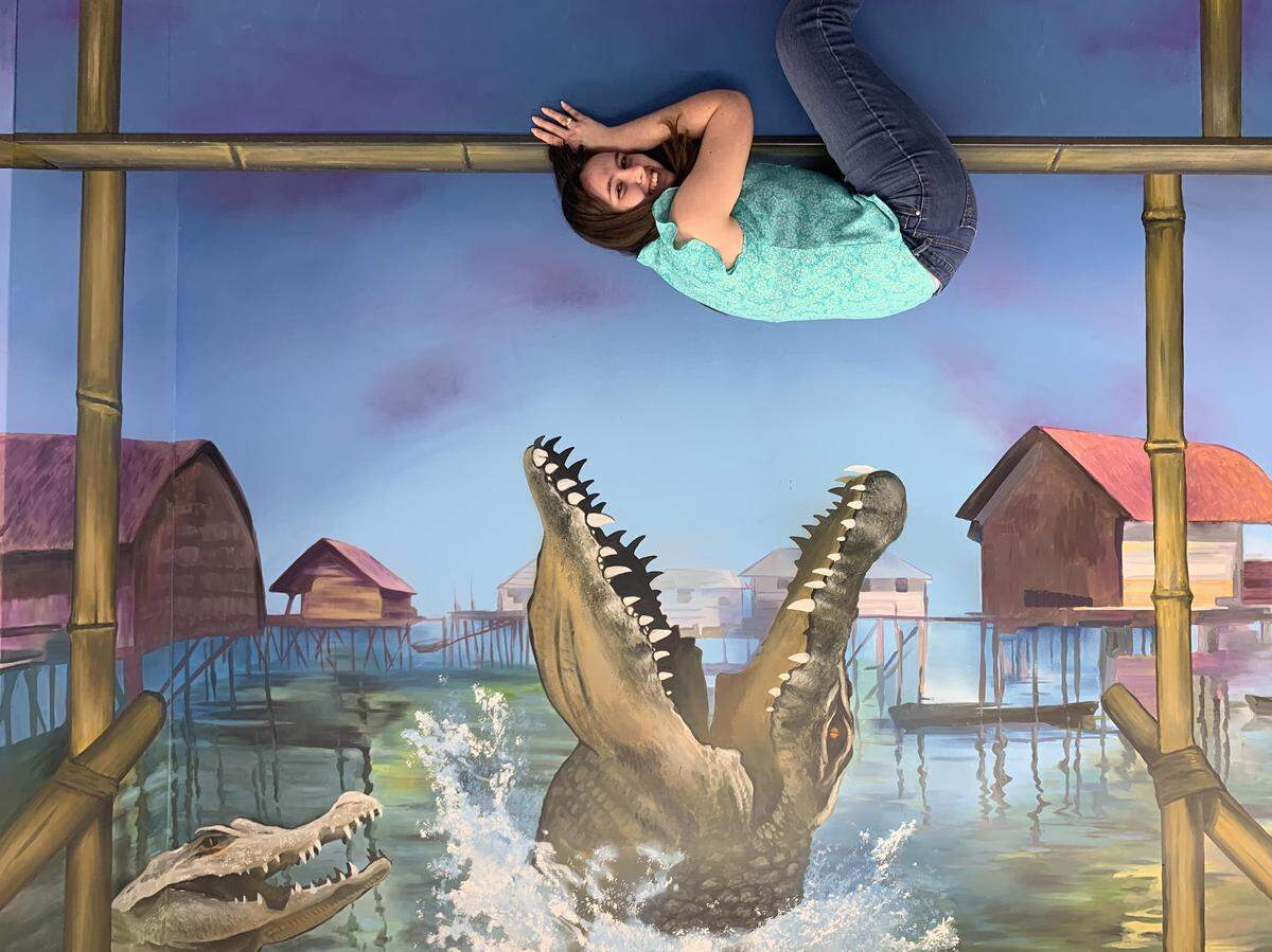 Pro tip: You’ll need to rotate the picture on your phone to make it look like you’re upside down for some of these illusions.