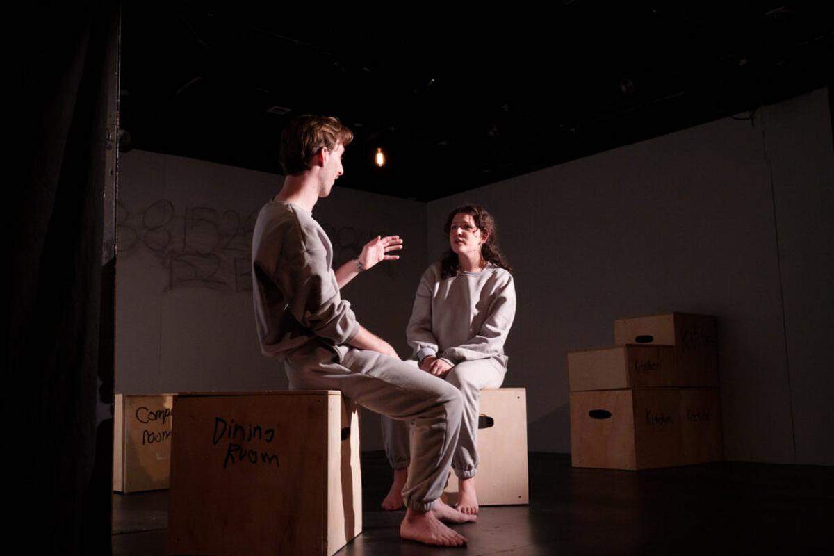 Marc (Richard K. Weber) confronts Jess (Bianca Utset) about an ex boyfriend in LakehouseRanchdotpng’s “Have You Seen Boomer?”