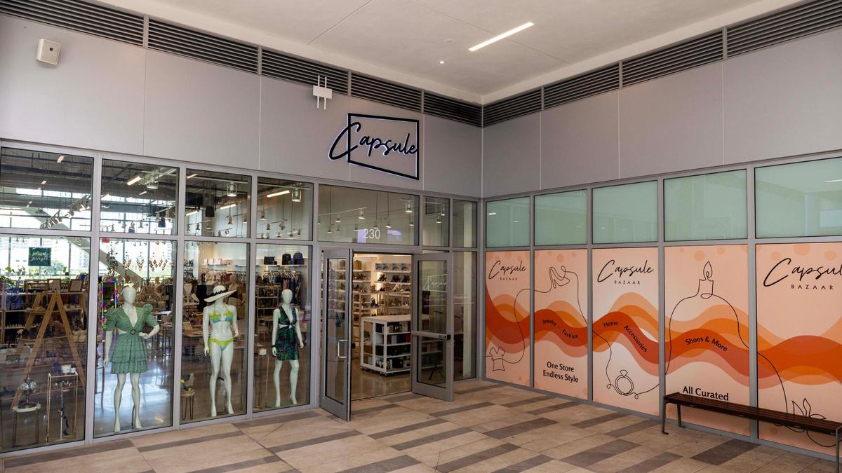 An exterior view of Capsule inside River Landing Shops on Wednesday, June 18, 2025, in Miami.