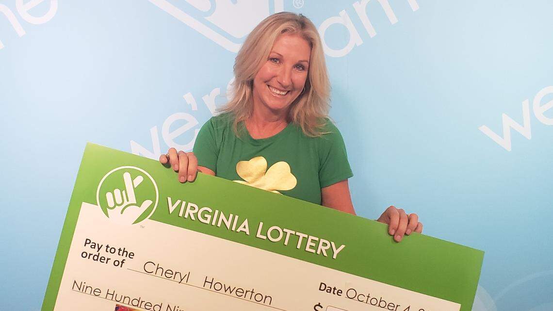Cheryl Howerton from Boydton, Virginia, scared her husband with a scream when she saw her lottery win.